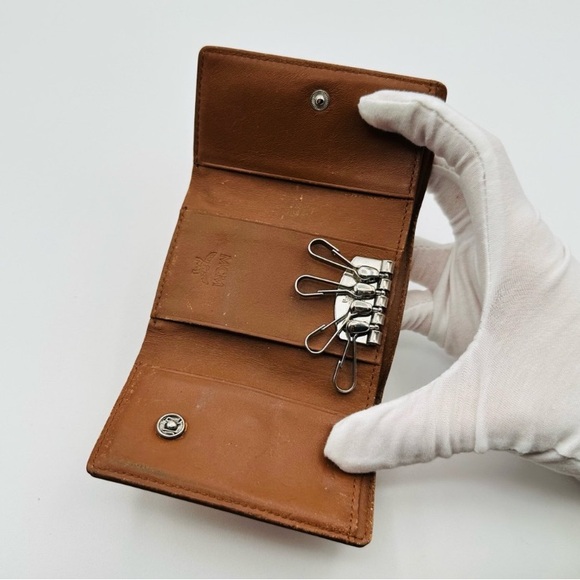 MCM Authentic And Unique Key And Card Holder/Wallet A 2 In 1 EUC - Picture 8 of 11